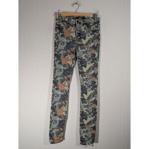 Hudson Womens Barbara Super Skinny Slim Camo Jeans Sz 25 Edgy Military Unique